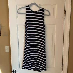 Black and white striped old navy dress
